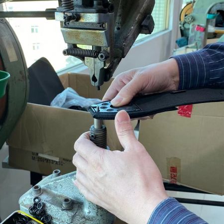hard PE belt assembly process, rivet-mounting